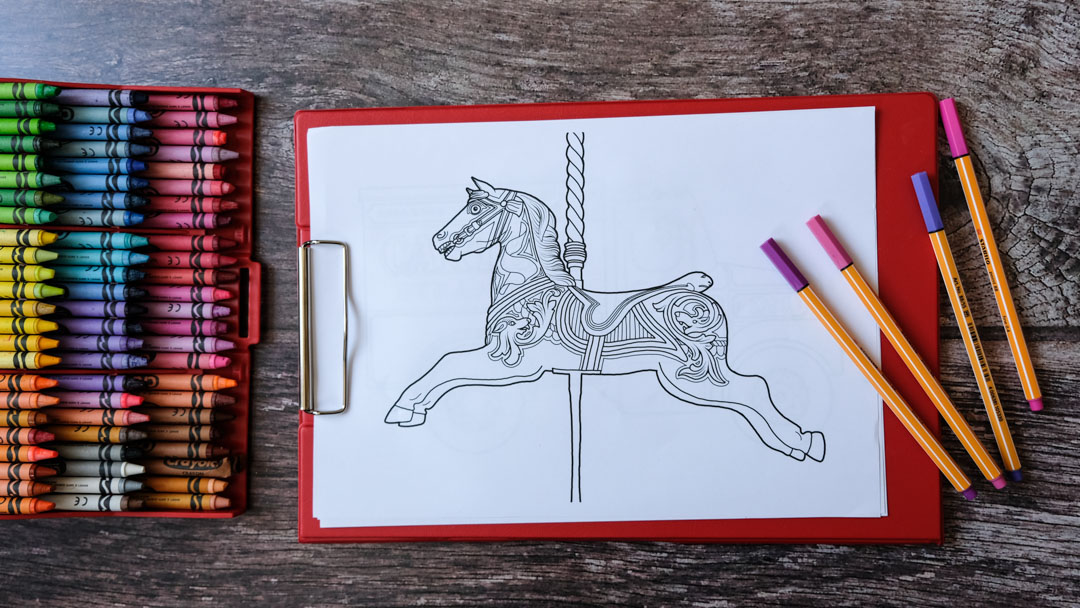 Colour in your own Galloper horse