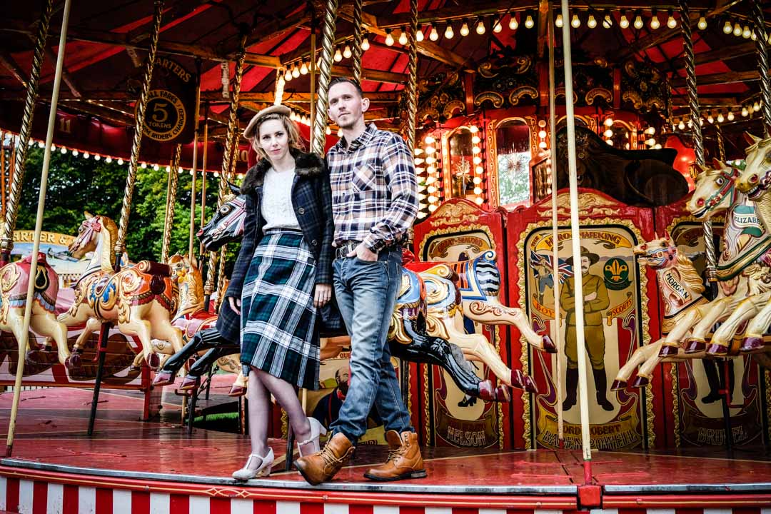 Vintage photoshoot at Carters Steam Fair