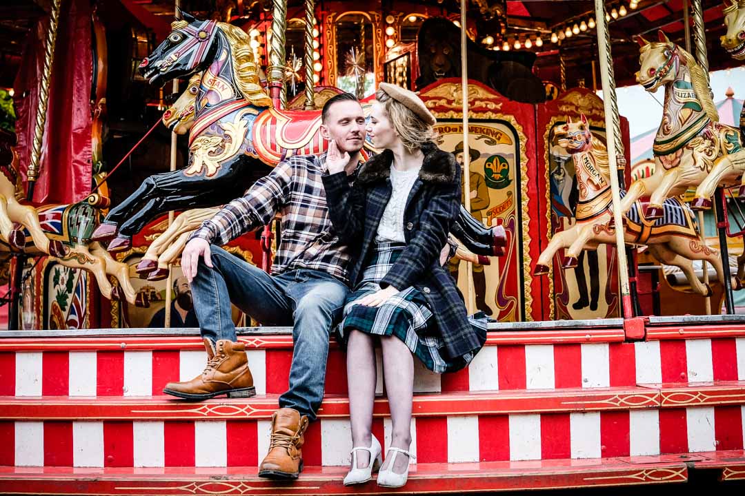 Vintage fashion shoot at Carter's Steam Fair 