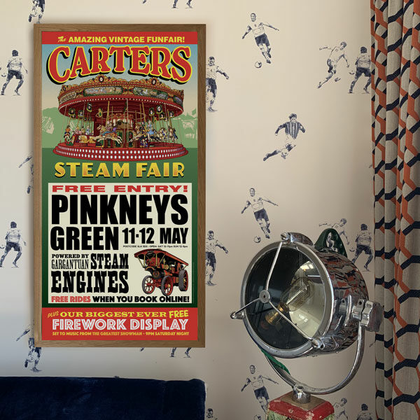 Carters Steam Fair Pinkneys Green Poster