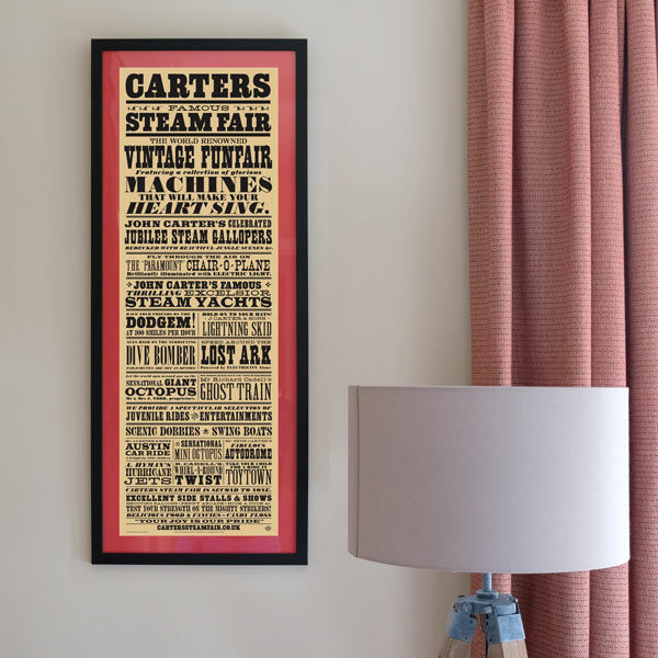 Carters Steam fair showbill poster