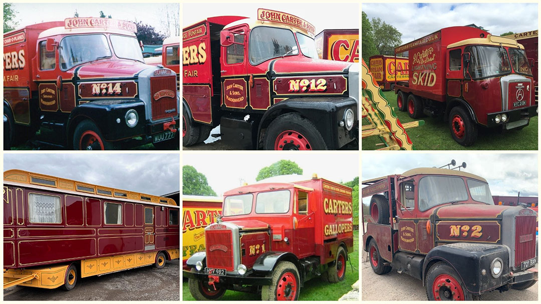 Vintage vehicles from Carters Steam Fair