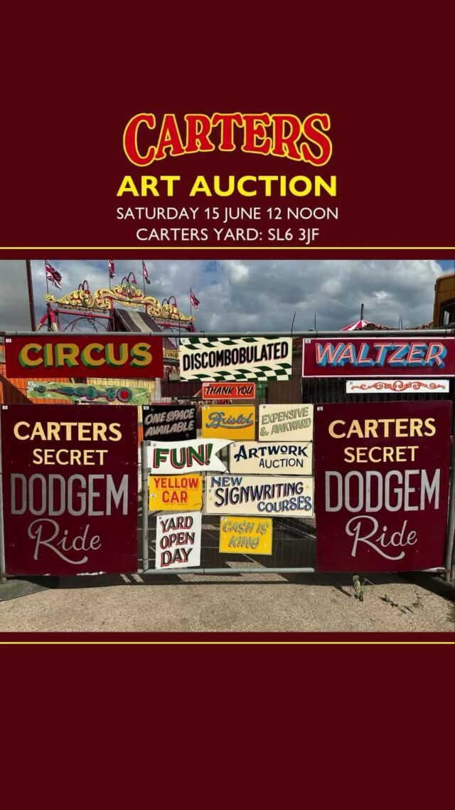 Artwork auction! All are welcome!  #signwriting #handpainted #fairgroundart #handpaintedletters #heritagecraftskills #heritagecraft